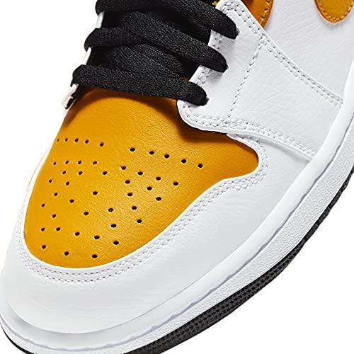 Oferta de Nike Men's Jordan 1 Mid University Nike Gold Sneaker con envío gratis- SPORTLAND MX
