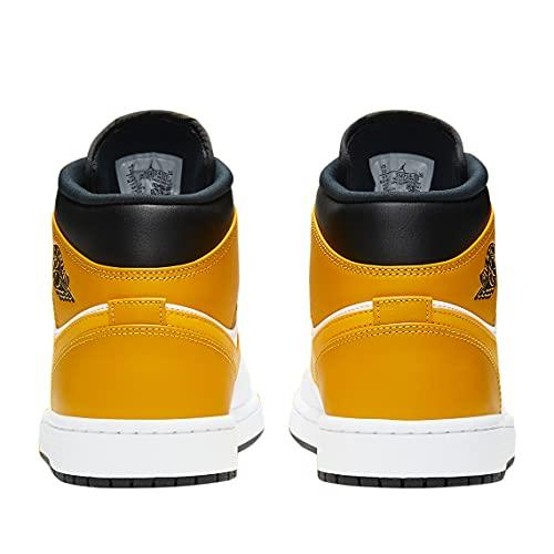 Oferta de Nike Men's Jordan 1 Mid University Nike Gold Sneaker con envío gratis- SPORTLAND MX