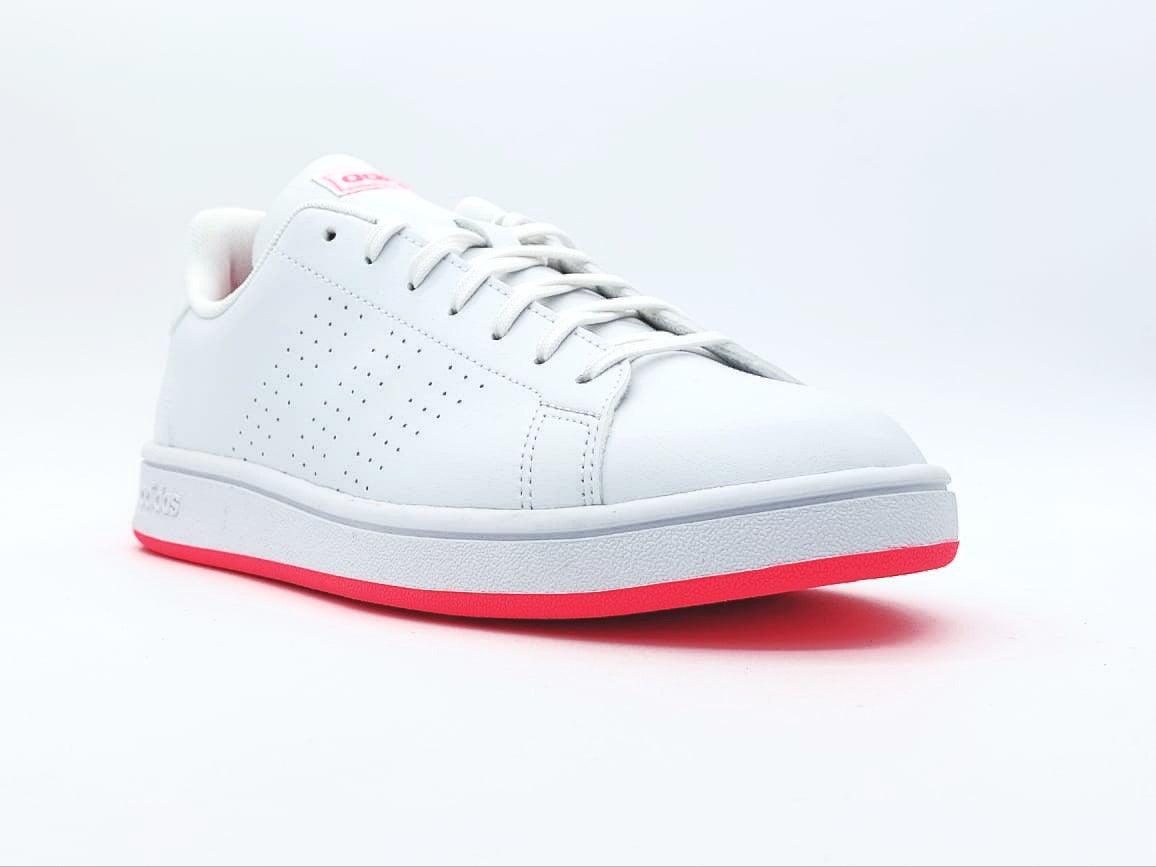 Oferta de Tenis Adidas Advantage Blanco/Rosa Para Dama con envío gratis- SPORTLAND MX