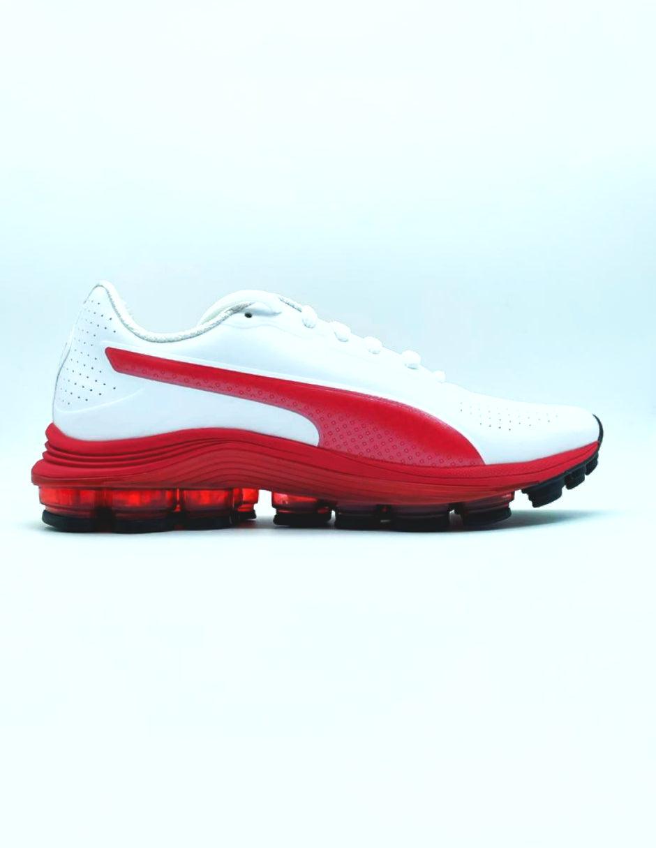 Oferta de Tenis Puma Voltage Para Caballero Blanco/Rojo con envío gratis- SPORTLAND MX