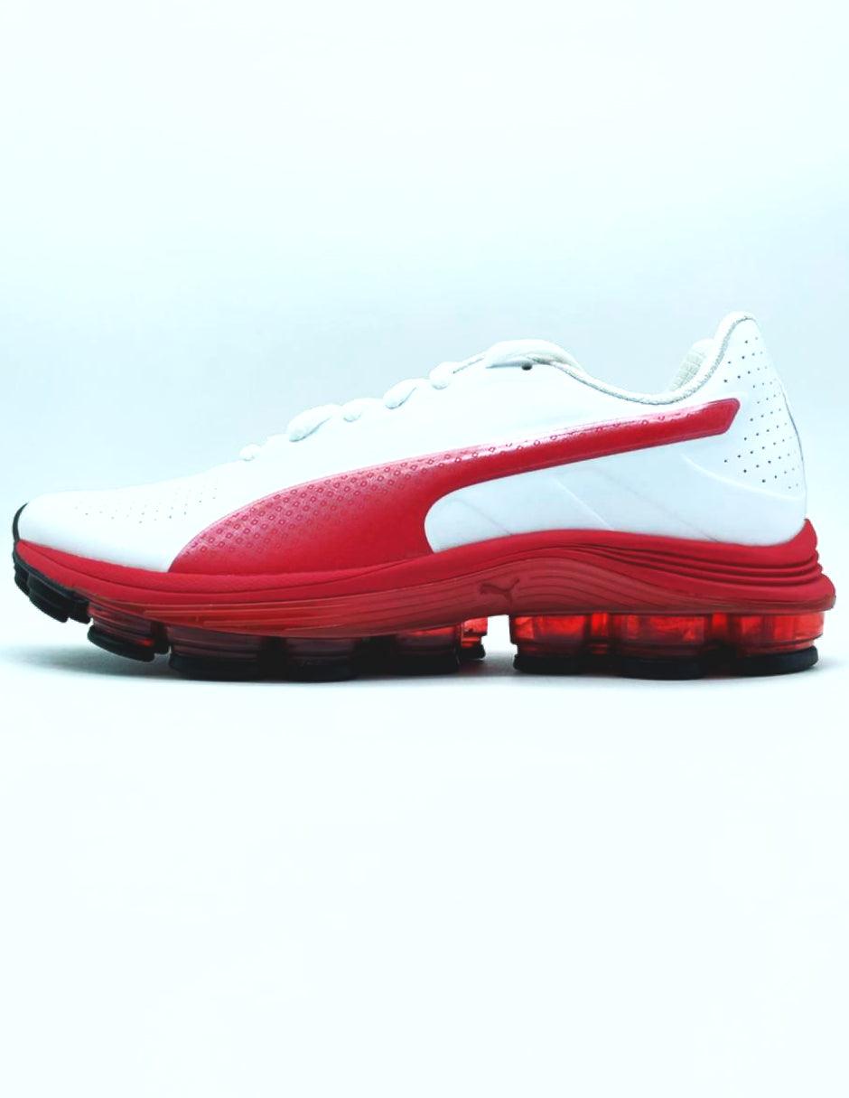 Oferta de Tenis Puma Voltage Para Caballero Blanco/Rojo con envío gratis- SPORTLAND MX