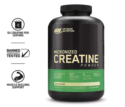 Optimum Nutrition Micronized Creatine Monohidrato: Guía