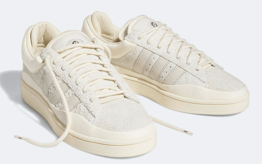 Bad Bunny y sus Tenis Campus Moon In Cloud White x Adidas