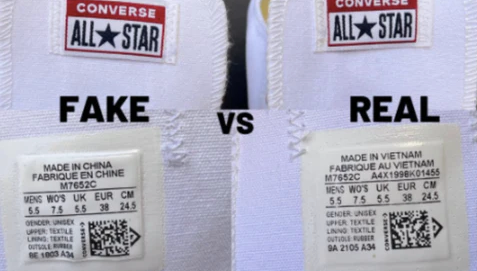 Etiqueta de Converse originales: cómo revisarla paso a paso