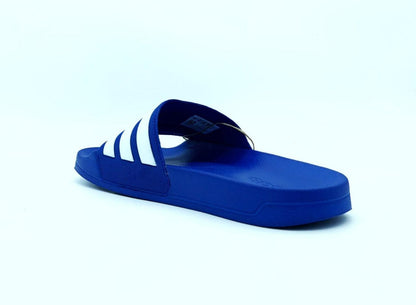 Oferta de Sandalias Adidas Adilette Shower Unisex Azul/Blanco con envío gratis- SPORTLAND MX