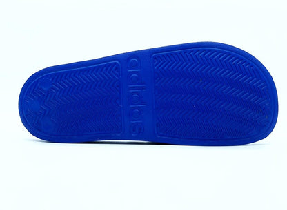 Oferta de Sandalias Adidas Adilette Shower Unisex Azul/Blanco con envío gratis- SPORTLAND MX