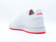 Tenis Adidas Advantage Blanco/Rosa Para Dama