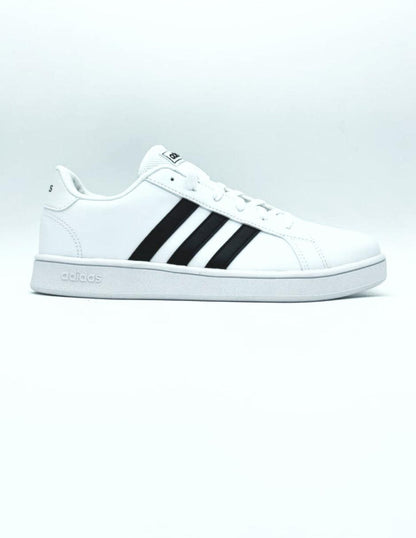 Oferta de Tenis Adidas Grand Court Para Dama Blanco/Negro con envío gratis- SPORTLAND MX